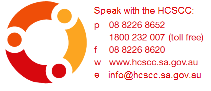 HCSCC logo and contacts